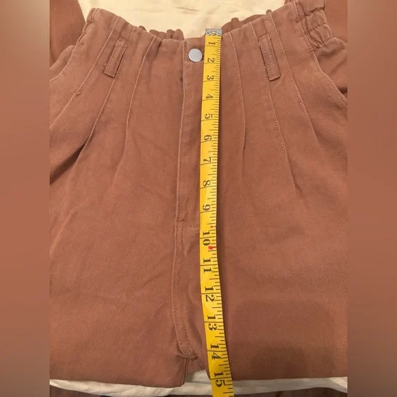 Aaron & amber denim pleated high waist ankle S - Picture 6 of 8